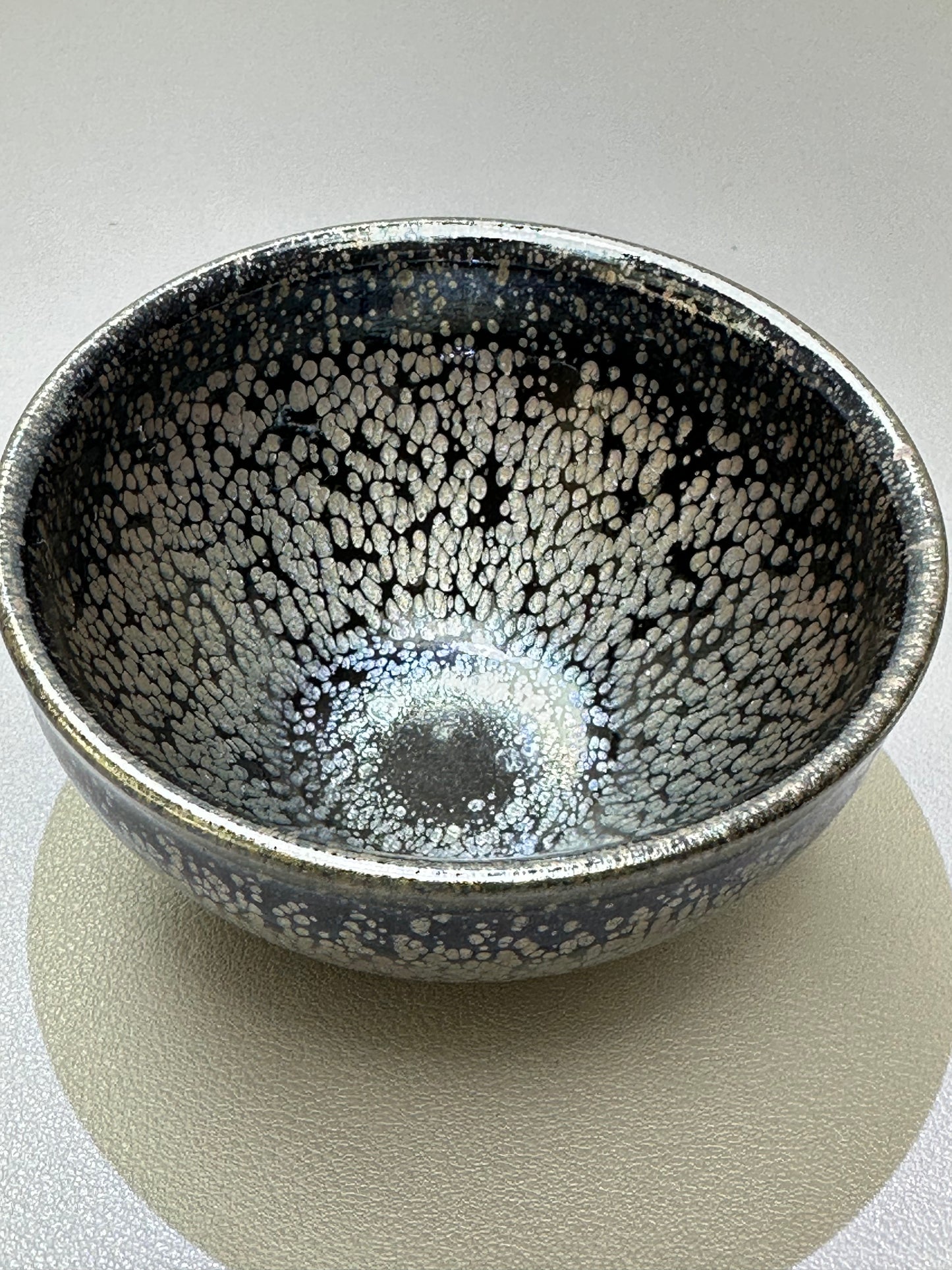 Silver oil drop cup