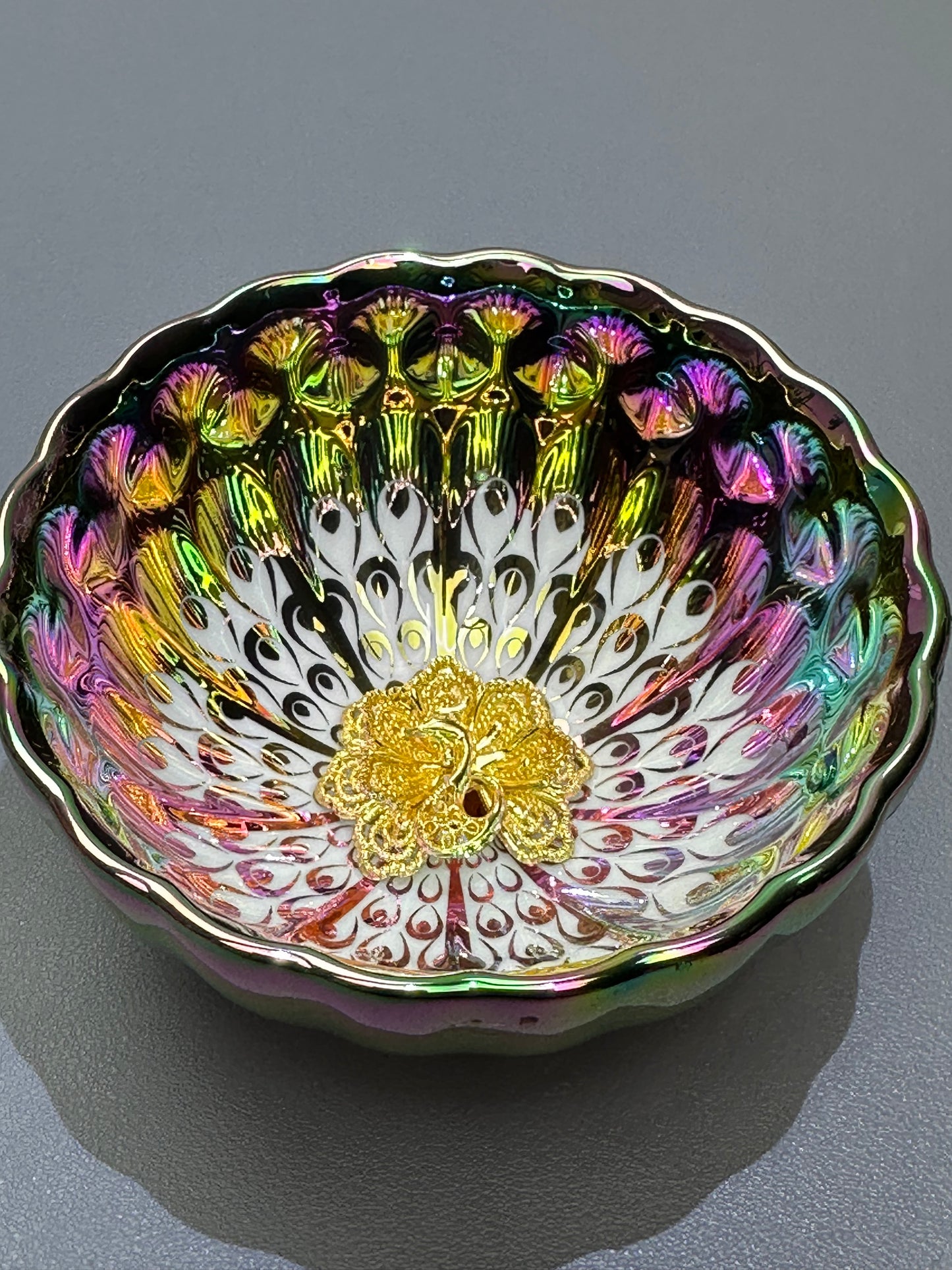 Peacock cup